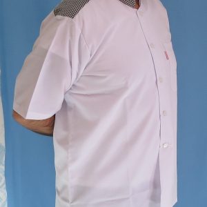 3 3 300x300 - پیراهن سفید مردانه یقه فرنچ مدل چهارخانه