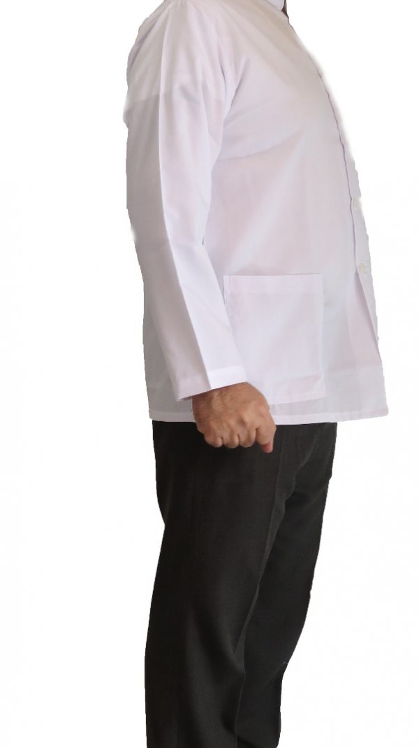 Sheykhi Boland1 600x1069 - روپوش پزشکی یقه فرنچ کتی سه جیب